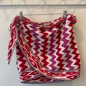 Zara Beaded Mini Wrap Skirt Size Large